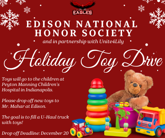 holiday toy drive flyer